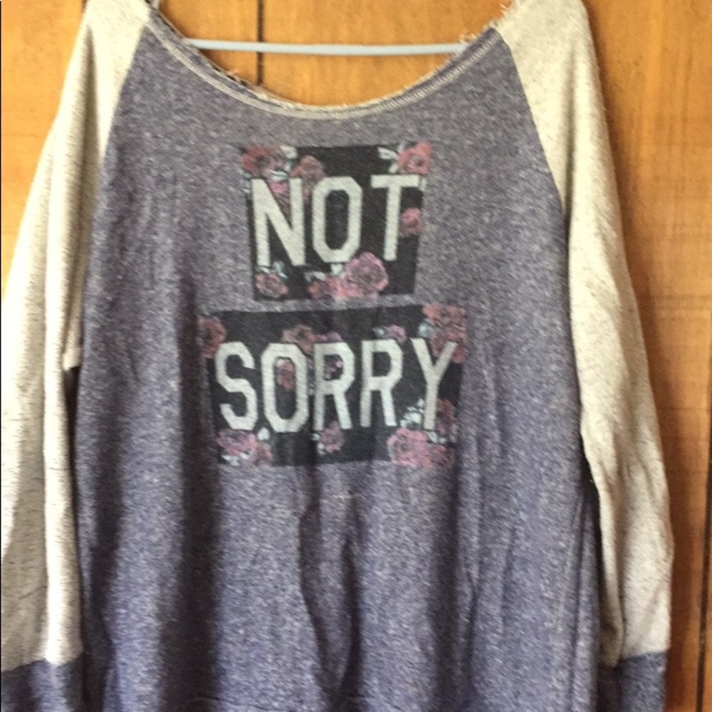 “Not Sorry” sweater